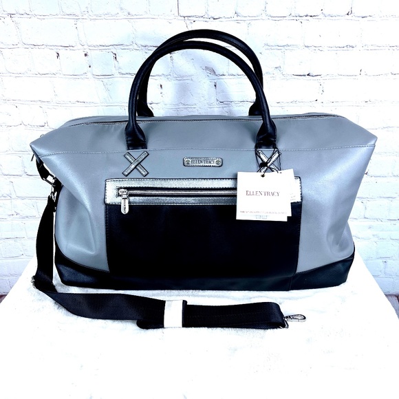 Ellen Tracy Handbags - 🚫SOLD! •NWT🤩 |•ELLEN TRACY•| Gorgeous The 20" Smooth Color Block Duffle Bag